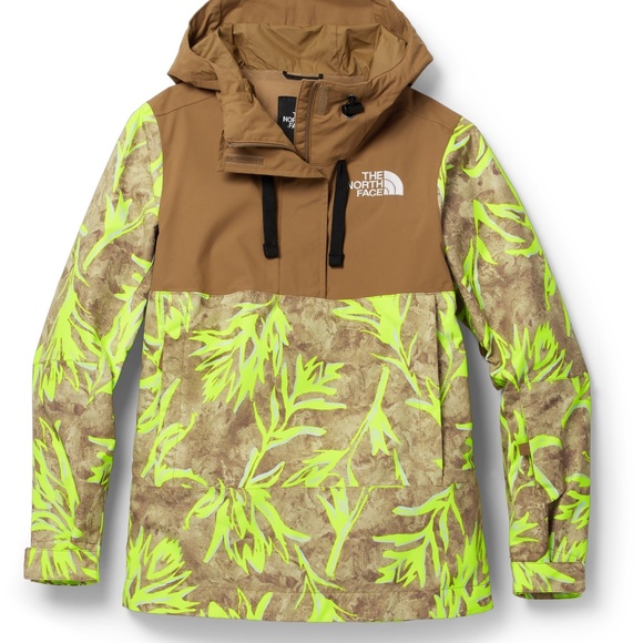 NWT The North Face Tanager Anorak Prairie Paintbrush Ski Hooded Jacket Zip Neck - Picture 10 of 10